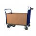 Powered Platform Truck - Steel End with 2 Timber Sides & Opp End - Small PWPT414YBL