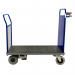 Powered Platform Truck - Steel End with Mesh Opp End - Large PWPT422YBL