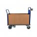 Powered Platform Truck - Steel End with 2 Timber Sides & Opp End - Large PWPT434YBL