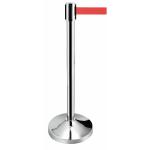 Obex Barriers Stainless Steel Red Belt Post RPLS1R