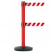 Obex Barriers Safety Belt Barrier Belt Length mm: 3400 Red Post Red/White Chevron SBBT34CHRPRWC