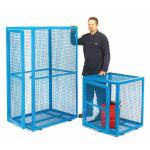 Powder Coated Security Cage 830 x 700 x 700 Single Door 500kg Blue SCB01Z