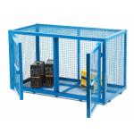 Security Cage 830 x 1400 x 700 Double Door 500kg Blue SCB02Z