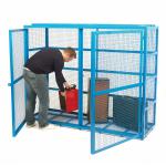 Security Cage 1630 x 2070 x 700 Double Door 500kg Blue SCB05Z