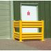 Triple Ridge Steel Barrier; 1118L mm; Yellow SGR11Z
