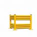 Triple Ridge Steel Barrier; 1118L mm; Yellow SGR11Z
