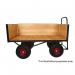 LOOPED HANDLE TURNTABLE TRUCK - 1500 x 700mm Platform - Slide in 2x200mm =400mm Deep Sides - 355mm Cushion Wheels STUT1093PCR