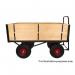 LOOPED HANDLE TURNTABLE TRUCK - 1500 x 700mm Platform - Slide in 2x200mm =400mm Deep Sides - 355mm Cushion Wheels STUT1093PCR