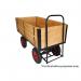 LOOPED HANDLE TURNTABLE TRUCK - 1500 x 700mm Platform - Slide in 2x200mm =400mm Deep Sides - 400mm Pneumatic Wheels STUT1093QPR