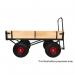 LOOPED HANDLE TURNTABLE TRUCK - 1500 x 700mm Platform - 200mm Deep Hinged Sides - 355mm Cushion Wheels STUT1094PCR