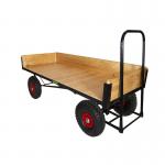 LOOPED HANDLE TURNTABLE TRUCK - 1800 x 750mm Platform - 200mm Deep Slide in Sides - 355mm Cushion Wheels STUT1102PCR