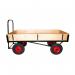 LOOPED HANDLE TURNTABLE TRUCK - 1800 x 750mm Platform - 200mm Deep Slide in Sides- 400mm Pneumatic Wheels STUT1102QPR