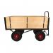 LOOPED HANDLE TURNTABLE TRUCK - 1800 x 750mm Platform - Slide in 2x200mm =400mm Deep Sides - 355mm Cushion Wheels STUT1103PCR