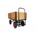 LOOPED HANDLE TURNTABLE TRUCK - 1800 x 750mm Platform - Slide in 2x200mm =400mm Deep Sides - 400mm Pneumatic Wheels STUT1103QPR