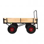 LOOPED HANDLE TURNTABLE TRUCK - 1800 x 750mm Platform - 200mm Deep Hinged Sides - 355mm Cushion Wheels STUT1104PCR
