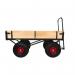 LOOPED HANDLE TURNTABLE TRUCK - 1800 x 750mm Platform - 200mm Deep Hinged Sides - 355mm Cushion Wheels STUT1104PCR