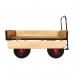 LOOPED HANDLE TURNTABLE TRUCK - 1800 x 750mm Platform - 200mm Deep Hinged Sides - 355mm Cushion Wheels STUT1104PCR