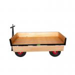 HD TURNTABLE TRUCK - 1500 x 750mm Platform - 200mm Deep Hinged Sides - 355mm Cushion Wheels STUT1114PCR