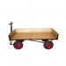 HD TURNTABLE TRUCK - 2000 x 1000mm Platform - 200mm Deep Slide in Sides- 400mm Pneumatic Wheels STUT1132QPR
