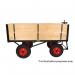 HD TURNTABLE TRUCK - 2000 x 1000mm Platform - Slide in 2x200mm =400mm Deep Sides - 400mm Pneumatic Wheels STUT1133QPR
