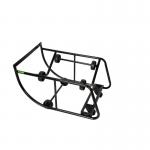 MOBILE DRUM CRADLE STAND - 2x75mm Wheels, 2x50mm Swivel Castors - - With 75mm Rollers STUT1246