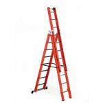 V3 - Glass Fibre Ladder 3 x 10 Tread 150kg Red SV-V3-3x10