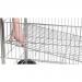Wire Trolley; 2 Shelves (1 removable); Fixed/Swivel (x2 Braked) Castors; Chrome Plated Wire; 120kg; Silver SWI52Y