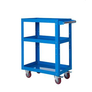 Reversible TrayShelf Trolley 3 Tier 150kg Blue TI346Y