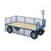 Industrial General Purpose Truck; Plywood Base; Mesh Sides  500kg; Blue/Veneer TI545R