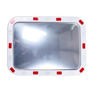Rectangular Traffic Mirror with Reflective Edges 600 x 800 x 50mm