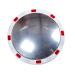 Circular Traffic Mirror with Reflective Edges; 600mm dia; White/Red TMRC60Z