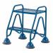 Fort Tilt N Pull Step; 2 Tread Without handrail; Mesh; Blue WM510_Blue