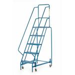 Fort Mobile Step 5 Tread With Full Handrail Mesh Blue WM7015