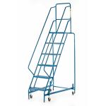 Fort Mobile Step 6 Tread With Full Handrail Mesh Blue WM7016