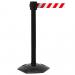 Obex Barriers Premium Weatherproof Belt Barrier Belt Length mm: 10600 Black Post Red/White Chevron WMS106CHBPRWC