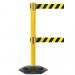 Obex Barriers Weatherproof Twin Belt Barrier Belt Length mm: 3400 Yellow Post Black/Yellow Chevron WMT34CHYPBYC
