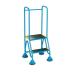 Fort Domed Feet Step; 2 Tread With full handrail; Anti-slip with tread clamps; Blue WS512_Blue