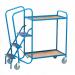 Fort Order Picking Trolley; 2 Plywood Trays; 250kg; Blue WS5612