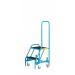 Fort Mobile Step; 2 Tread With Looped Handrail; Anti-slip with tread clamps; Blue WS7011