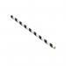 Paper Straw 200mm x 6mm BlackWhite Striped (Pack of 5000) D22033 GPK03377