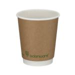 Double Wall Coffee Cup PLA Lined 8oz Kraft (Pack of 500) B04012 GPK40354