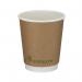 Double Wall Coffee Cup PLA Lined 8oz Kraft (Pack of 500) B04012 GPK40354