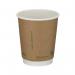 Double Wall Coffee Cup PLA Lined 8oz Kraft (Pack of 500) B04012 GPK40354