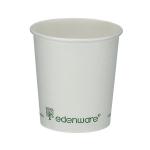 Single Wall Coffee Cup PLA Lined 4oz White (Pack of 1000) B01020 GPK40357