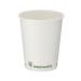 Single Wall Coffee Cup PLA Lined 8oz White (Pack of 1000) B01022 GPK40358