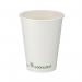 Single Wall Coffee Cup PLA Lined 12oz White (Pack of 1000) B01023 GPK40359