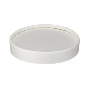 Go-Pak Soup Cup Lid PP Lined 8 to 12oz White Pack of 500 D46012