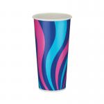 Single Wall Cold Paper Cup PE Lined 22oz Assorted (Pack of 1000) D01106 GPK60185