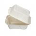 Bagasse Burger Box Square 6 Inch White (Pack of 500) D06001 GPK60410