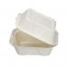 Bagasse Burger Box Square 6 Inch White (Pack of 500) D06001 GPK60410